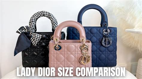 lady dior media misure|lady dior medium size.